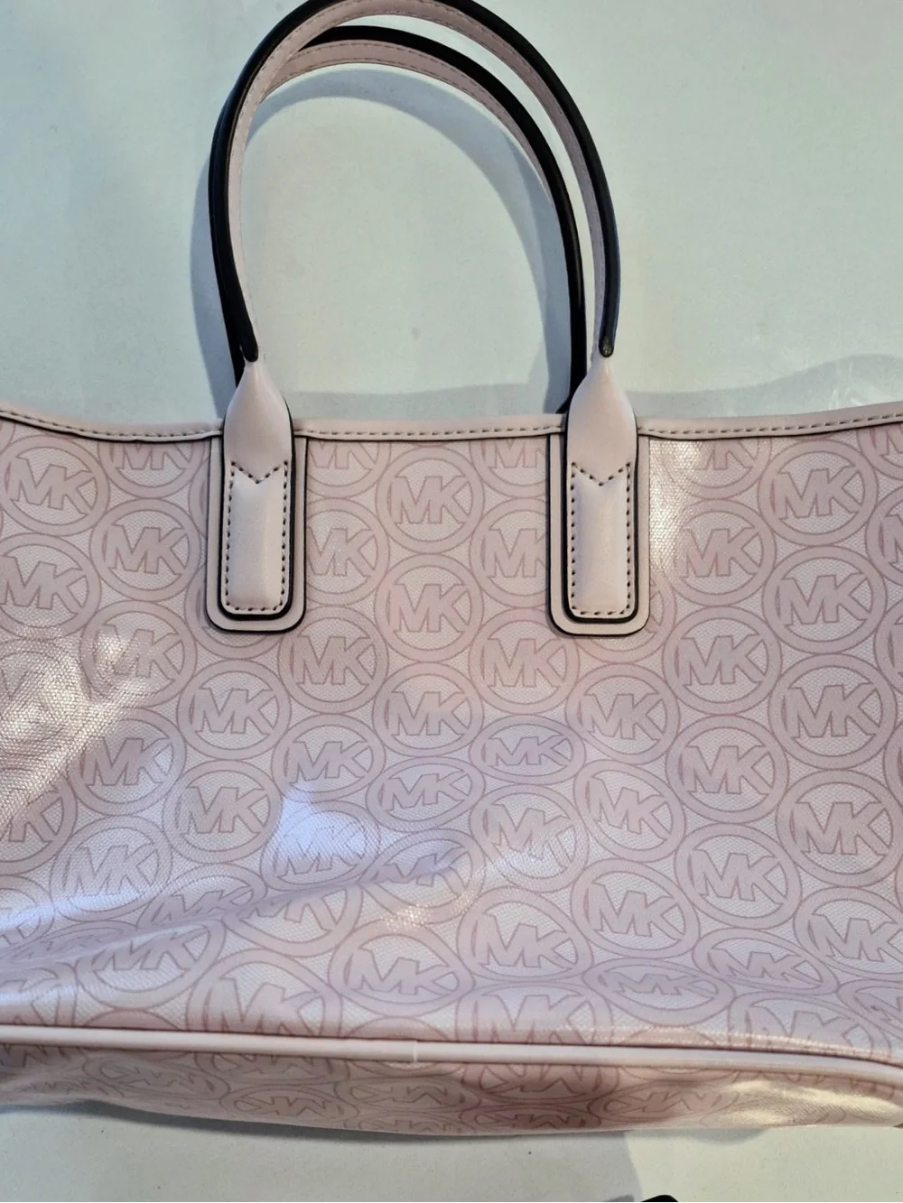 Michael Kors Blush Pink MK Signature Tote